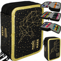 Školní penál třípatrový s náplní Magic Unicorn