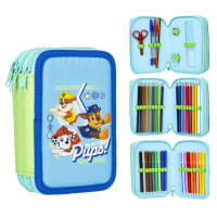 Školní penál třípatrový s náplní Paw Patrol Pups