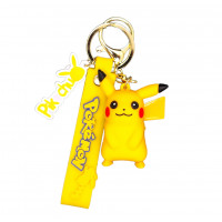 Dětská klíčenka Pokémon Pikachu s poutkem a karabinou