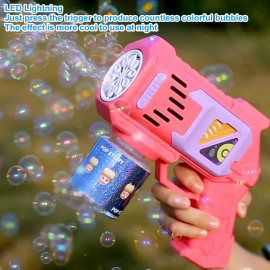 Automatická pistole na bubliny růžová s náplní