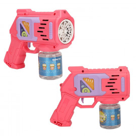 Automatická pistole na bubliny růžová s náplní