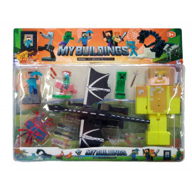 Kolekce figurek Minecraft My buildings sada 12 ks