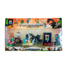 Kolekce figurek Minecraft Portál sada 10 ks