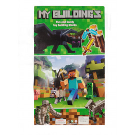 Kolekce figurek Minecraft Diamantový meč s doplňky 12ks