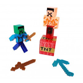 Kolekce figurek Minecraft Meč a Ender dragon s doplňky 12ks