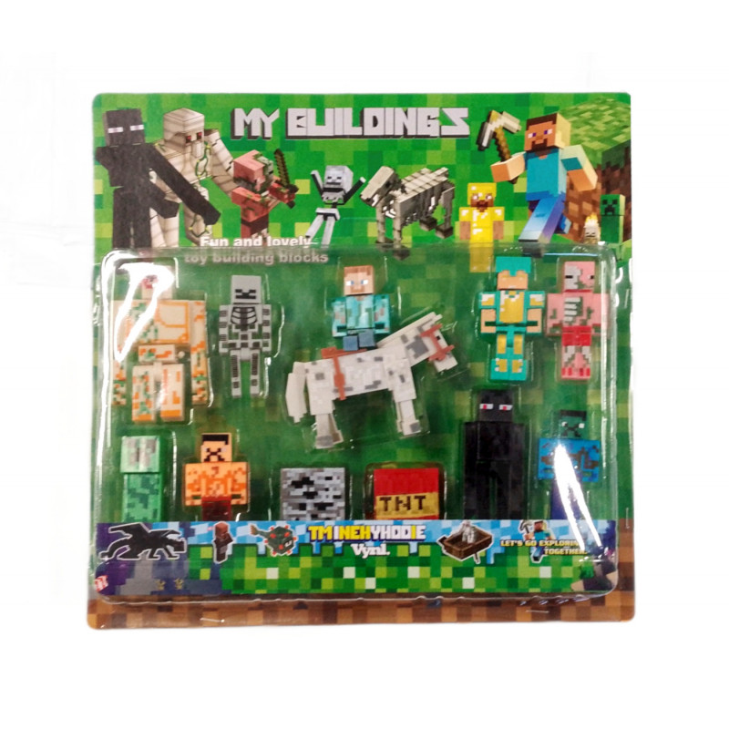 Kolekce figurek Minecraft Buildings TNT 12ks Kolekce figurek Minecraft Buildings TNT 12ks