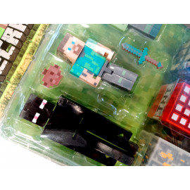 Kolekce figurek Minecraft se stavebními bloky 12ks Kolekce figurek Minecraft se stavebními bloky 12ks