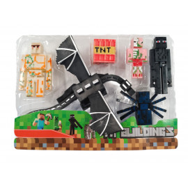 Kolekce figurek Minecraft My Buildings Enderdragon 6ks Kolekce figurek Minecraft My Buildings Enderdragon 6ks