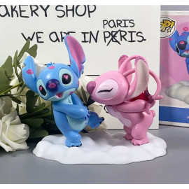 Sada figurek Lilo a Stitch se stojanem