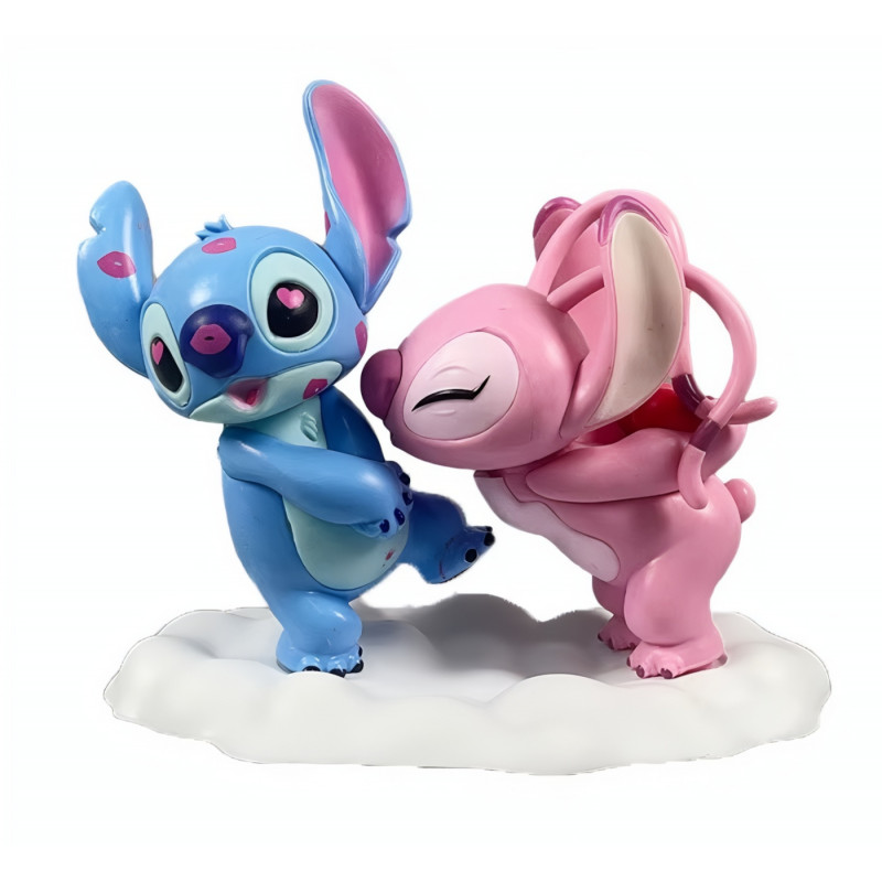 Sada figurek Lilo a Stitch se stojanem
