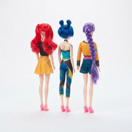 Sada figurek Demon Hunters K-pop s doplňky 3ks 30cm