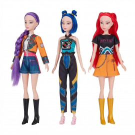 Sada figurek Demon Hunters K-pop Zpívající 3ks 30 cm