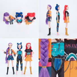 Sada figurek Demon Hunters K-pop Zpívající 3ks 30 cm