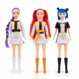 Sada figurek Demon Hunters K-pop Zpívající Glamour 3ks 30 cm