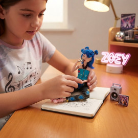 Zpívající figurka Demon Hunters K-pop Zoey 30cm