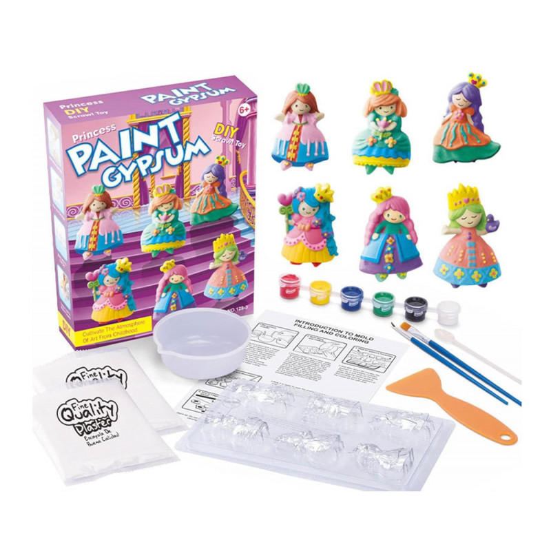 Kreativní sada DIY Svět princezen sádrové odlitky Kreativní sada DIY Svět princezen sádrové odlitky