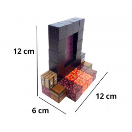Magnetická stavebnice Minecraft Portál 32ks