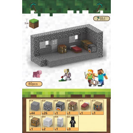 Magnetická stavebnice Minecraft Craftovací místnost 83ks