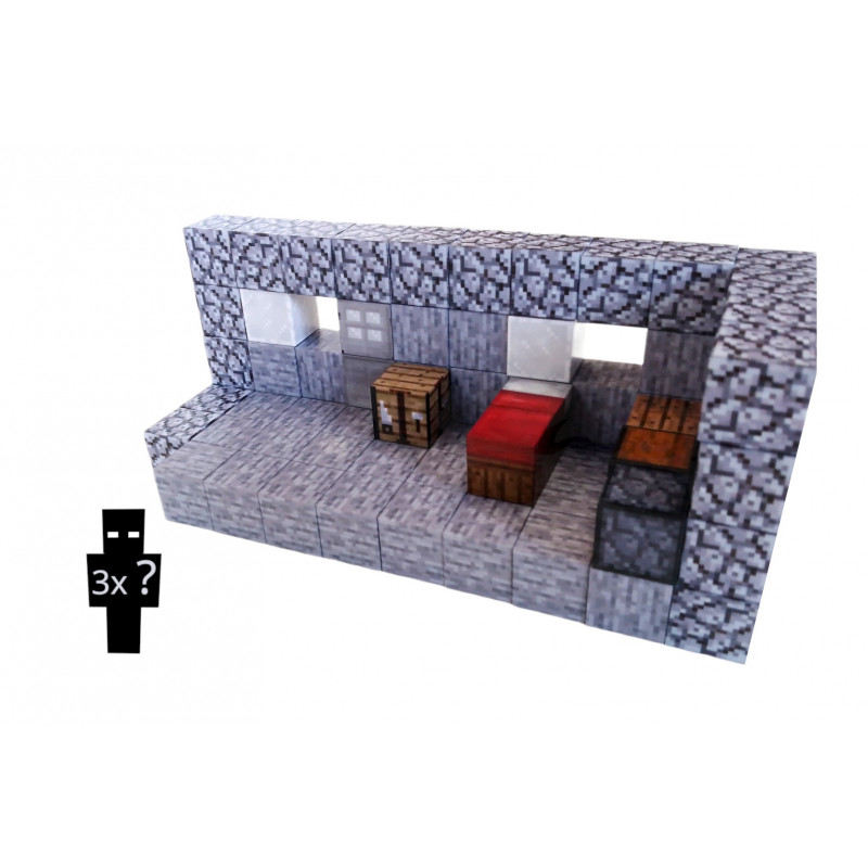 Magnetická stavebnice Minecraft Craftovací místnost 83ks