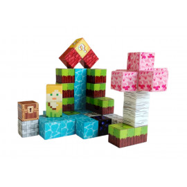 Magnetická stavebnice Minecraft Magic cube 48ks