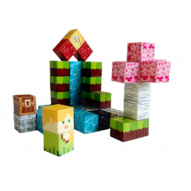 Magnetická stavebnice Minecraft Magic cube 48ks