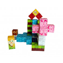Magnetická stavebnice Minecraft Magic cube 48ks