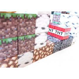 Magnetická stavebnice Minecraft TNT world 100ks