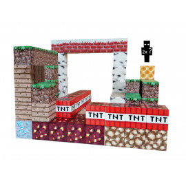 Magnetická stavebnice Minecraft TNT world 100ks