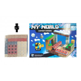 Magnetická stavebnice Minecraft TNT world 100ks