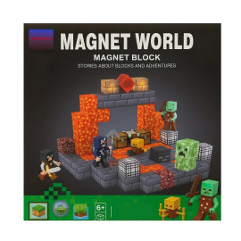 Magnetická stavebnice Minecraft Danger svítící 101ks