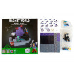 Magnetická stavebnice Minecraft Dragon world svítící 100ks