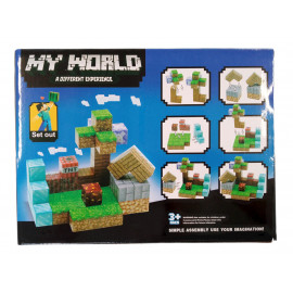 Magnetická stavebnice Minecraft Diamond world 50ks