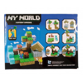Magnetická stavebnice Minecraft Diamond world 50ks