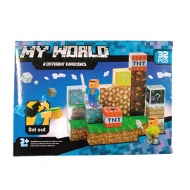 Magnetická stavebnice Minecraft TNT Creative world 32ks