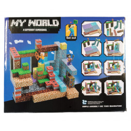 Velká magnetická stavebnice Minecraft Iron Diamond Gold TNT 220ks