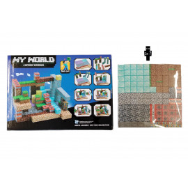Velká magnetická stavebnice Minecraft Iron Diamond Gold TNT 220ks