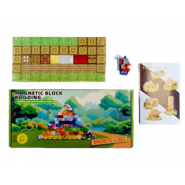 Magnetická stavebnice Minecraft Domeček s postavičkou 101ks