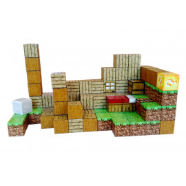 Magnetická stavebnice Minecraft Domeček s postavičkou 101ks