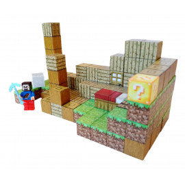 Magnetická stavebnice Minecraft Domeček s postavičkou 101ks