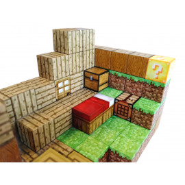 Magnetická stavebnice Minecraft Domeček s postavičkou 101ks
