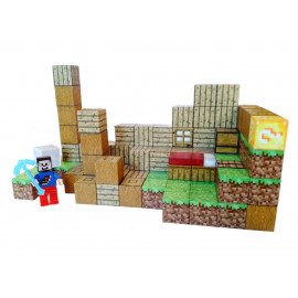 Magnetická stavebnice Minecraft Domeček s postavičkou 101ks