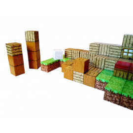 Magnetická stavebnice Minecraft Domeček s postavičkou 101ks