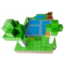 Minecraft Jungle Creek XXL Magnetická stavebnice 300ks
