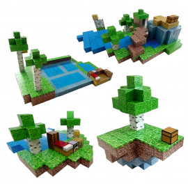 Minecraft Jungle Creek XXL Magnetická stavebnice 300ks