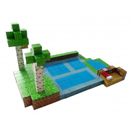 Minecraft Jungle Creek XXL Magnetická stavebnice 300ks