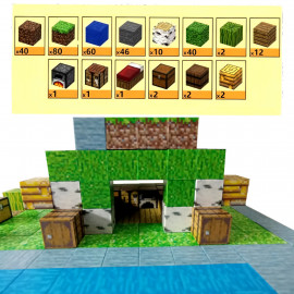 Minecraft Jungle Creek XXL Magnetická stavebnice 300ks