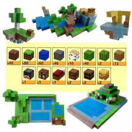 Minecraft Jungle Creek XXL Magnetická stavebnice 300ks