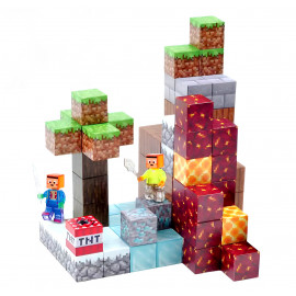 Magnetická stavebnice Minecraft Diamond Lava TNT 87ks