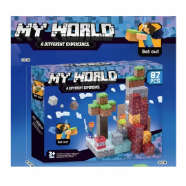 Magnetická stavebnice Minecraft Diamond Lava TNT 87ks