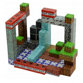 Minecraft Magnetická stavebnice XL Diamond TNT Redstone 184ks